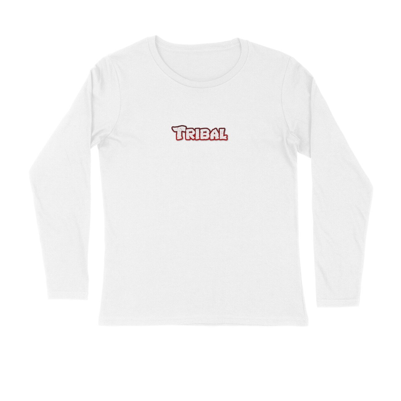 Full Sleeve Round Neck T-Shirt : tribal logo