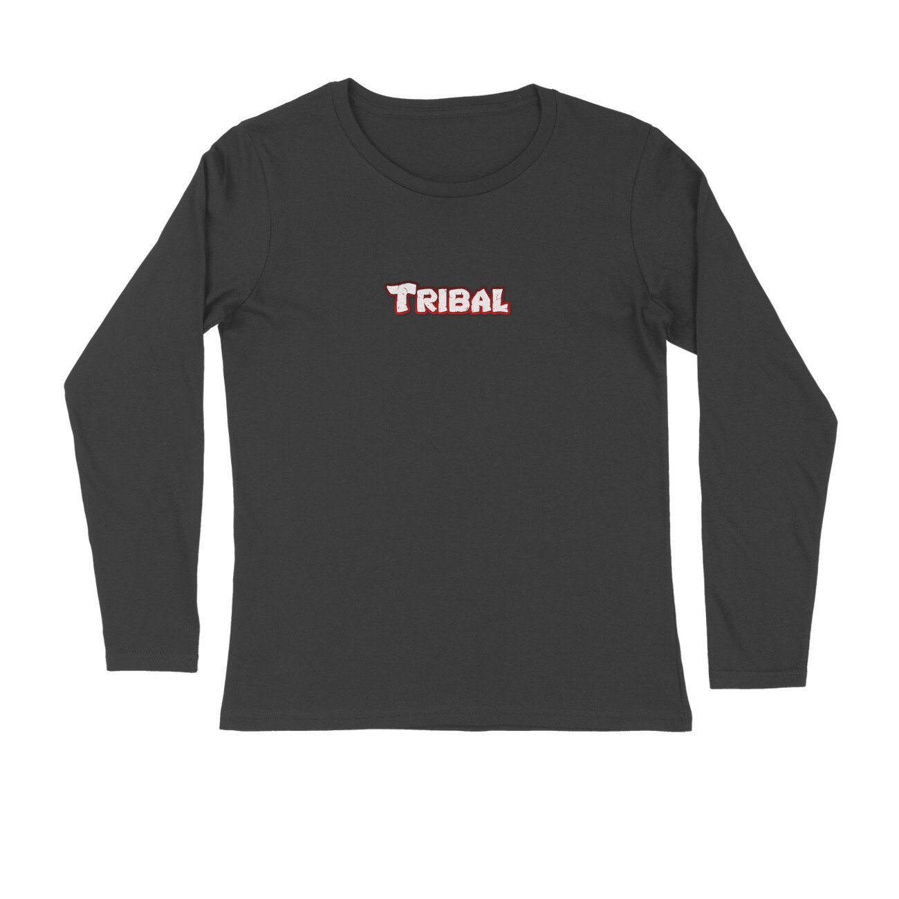Full Sleeve Round Neck T-Shirt : tribal logo - Image 2