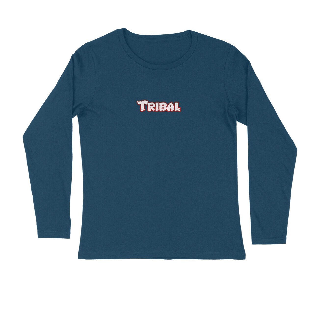 Full Sleeve Round Neck T-Shirt : tribal logo - Image 4