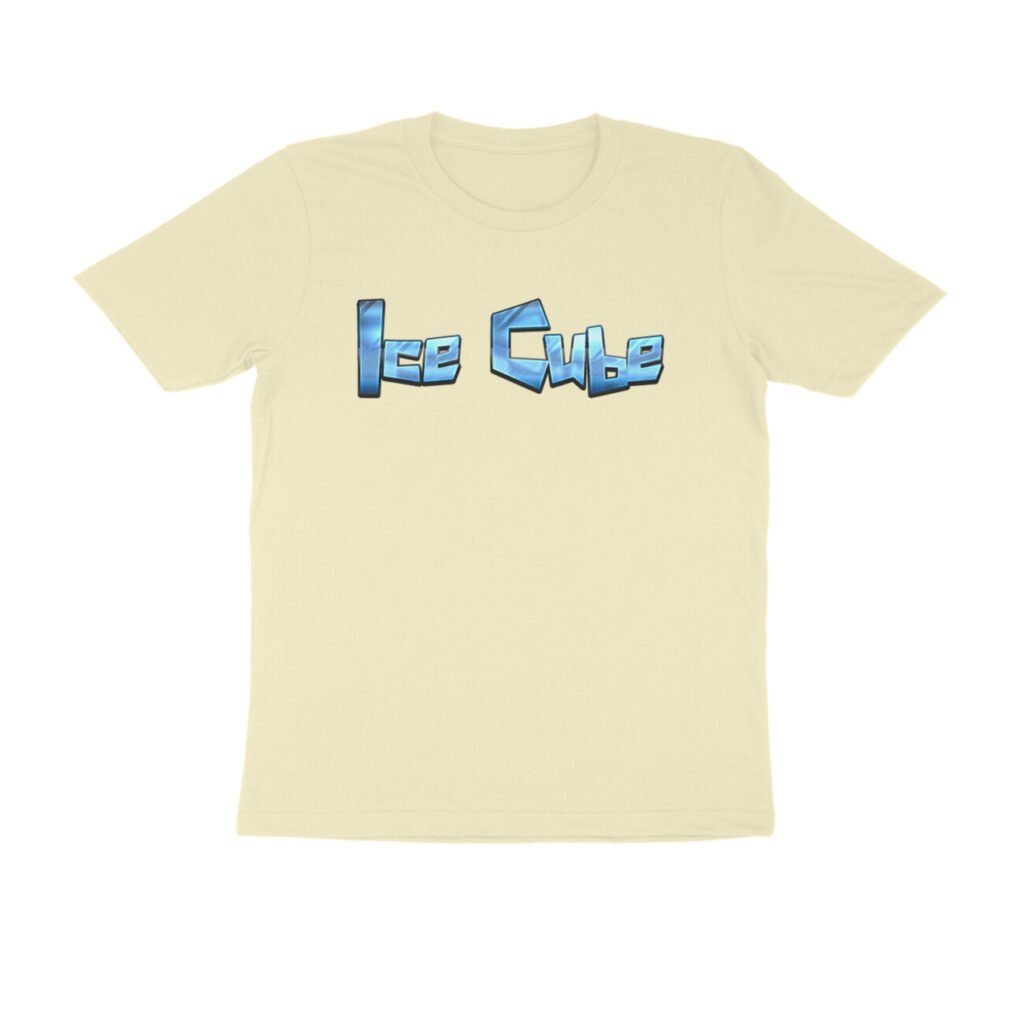 Half Sleeve Round Neck T-Shirt : Ice cube